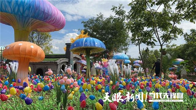即日起，多彩欢乐谷夜间灯光秀正式开启