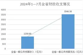 今年1至7月贵州一般公共预算收入累计完成1259.69亿元图片