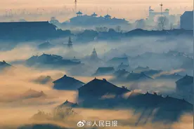 意境拉满！晨曦薄雾让中式浪漫具象化了图片