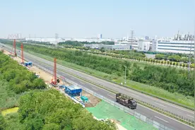 京津塘高速改扩建工程正式开始实体施工图片