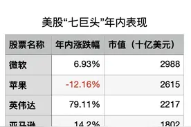 美股要变天！苹果、特斯拉难兄难弟，“七巨头”已成往事？图片
