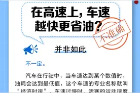在高速上，车速越快越省油？图片