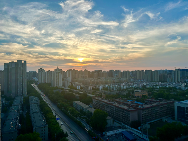 组图｜一抹夕阳美如画 又被西安的天空美到了