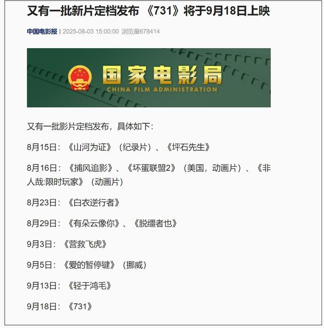 如何看待围绕电影《731》的传言