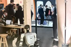机器人“累瘫”在MWC现场，5G让人形机器人“爆单”图片