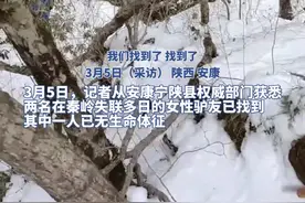 救援队谈“秦岭驴友失联5日被找到”：搜寻4天3夜，幸存者用最后一丝力气吹口哨求救图片