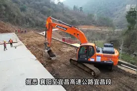 襄宜高速驻马场隧道全面展开施工图片