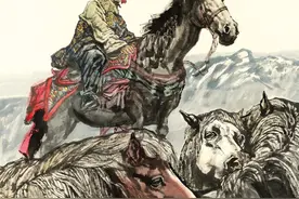 用水墨画西藏：这个作品展不寻常图片