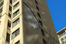 沧州这个小区外墙皮脱落，物业称……图片