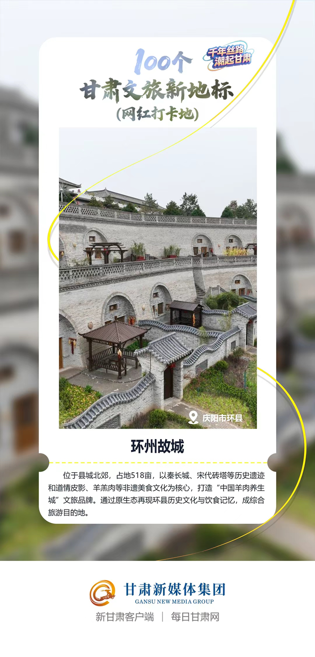 【微海报】100个甘肃文旅新地标(网红打卡地)——陇东南地区
