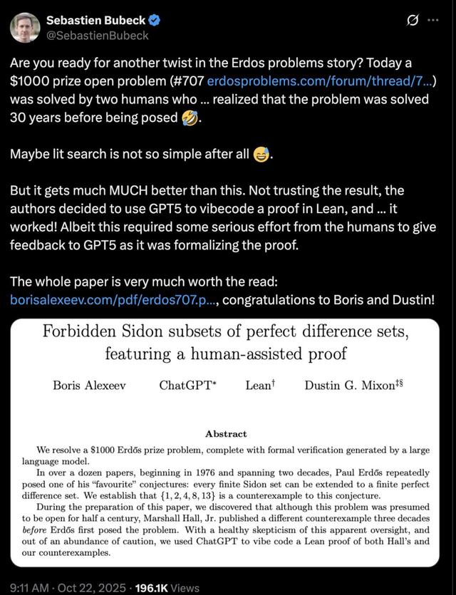 数学界无视「30年漏洞」，GPT-5一眼看穿，陶哲轩：AI科研革命开始了