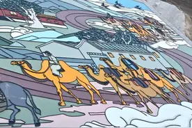 北京面积最大山体墙面浮雕壁画落成图片