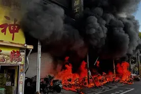 台湾彰化一栋建筑起火并传出爆炸声 致3人死亡图片