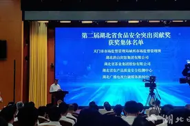 湖北颁发第二届食品安全突出贡献奖 10家集体和20名个人上榜图片