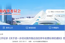 24小时最高限价70元！长沙路边停车收费拟设新标准图片