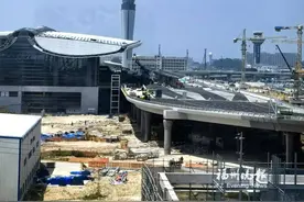 福州机场T2站前高架即将通车图片