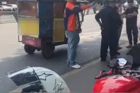 男子驾摩托车三次阻挡轿车行驶并辱骂他人，还发视频上网，警方：行拘图片