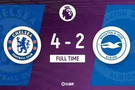 英超-切尔西4-2布莱顿取4连胜升第3 帕尔默大四喜杰克逊三失单刀图片