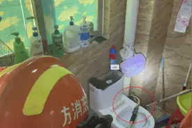 吓人！大蛇藏在宿舍厕所，市民报警图片