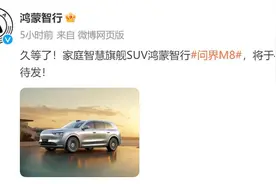 鸿蒙智行问界M8官宣4月上市，定位“家庭智慧旗舰SUV”图片