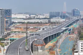 仙新路过江通道栖霞互通加紧建设图片