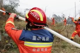 重庆高新区开展“数字应急”森林火灾应急演练图片