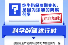 纯牛奶保质期变长，是因为添加的防腐剂多？图片