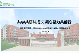 西安市浐灞十校举行2023-2024 学年第二学期小学部教学论坛图片