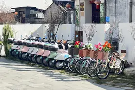 威海电动车专用道启用大学生群体租电驴环湖绕海成新趋势图片