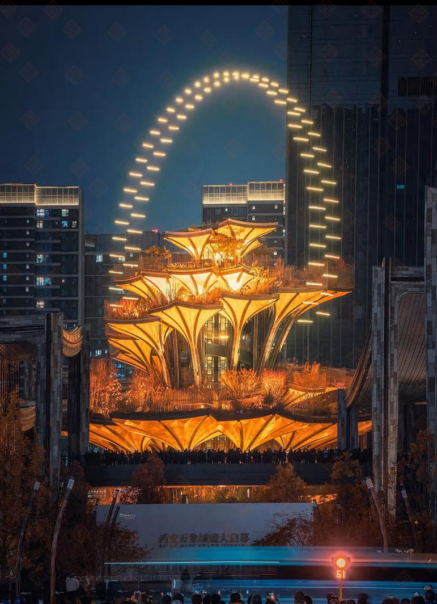 当 “生命之树” 焕新长安，这场光影盛宴藏着西安万象城的周年情书