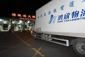 首批冰鲜牛肉顺利经港珠澳大桥供港图片