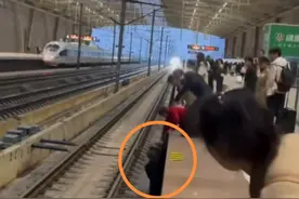 苏州北站一乘客被指下站台捡行李逼停列车：不慎跌入股道，无大碍图片