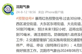 沈阳发布城市防汛蓝色预警并启动城市防汛四级应急响应！图片