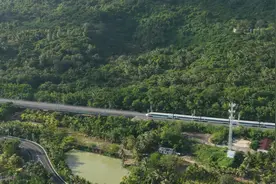 今起海南环岛高铁实现公交化运行图片