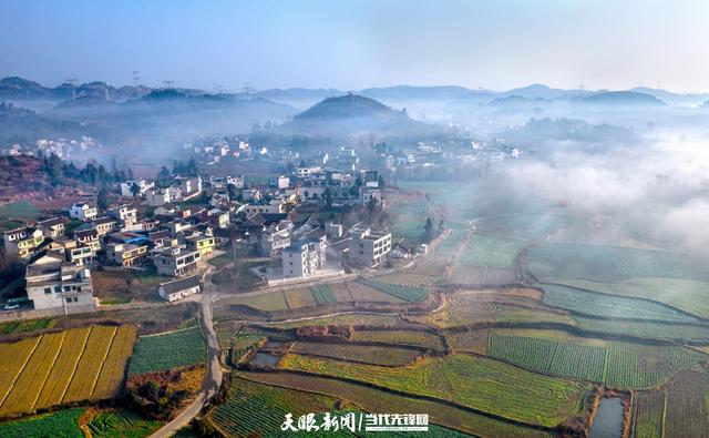 天眼影像｜黔西：冬日乡村景色美