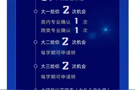 高考选专业怕后悔？又一985官宣！最多7次机会……图片
