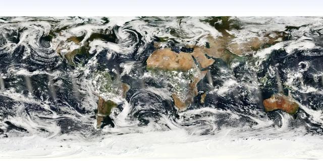 中欧新发射气象卫星首套图同台亮相