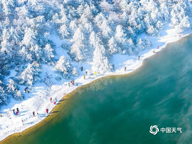 素白映碧蓝 勾勒出冬日空灵与旷远