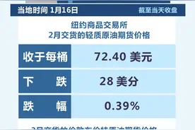 （图表）纽约油价1月16日下跌图片