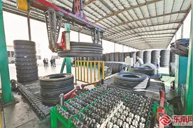 永安：全钢子午线轮胎生产车间机声隆隆图片