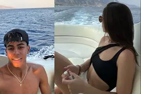 二人世界？亚马尔和女友晒希腊度假照图片