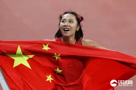 【图集】葛曼棋夺得杭州亚运会田径女子100米金牌图片