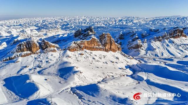 视觉·昌吉｜冬天的百里丹霞可太美了🤩🤩🤩