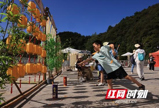 张家界国家森林公园天子山游人如潮 （组图）