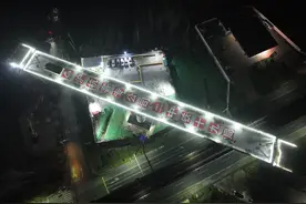 沪宁合高铁六合特大桥跨地铁万吨连续梁成功转体图片