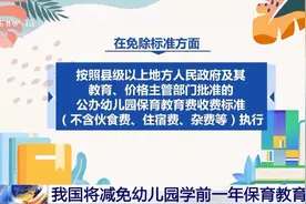 我国将减免幼儿园学前一年保育教育费 降低家庭育儿成本图片