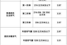 最新！德州燃气价格公布图片