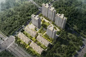 华润云城地王项目规划高层+洋房 高层部分设置架空层车库图片