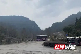张家界国家森林公园环保客运车全线恢复 赏峰林雪景畅行无忧图片