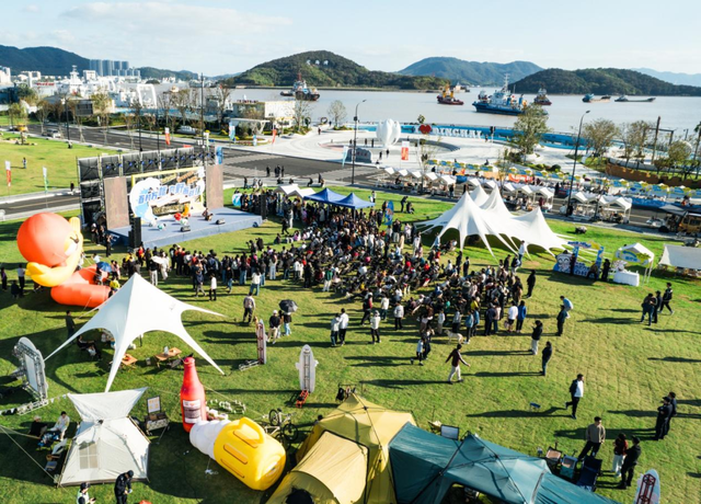 【百村万帐】奔赴山海之约，安享运动之趣百村万帐定海站，定义海岛露营新范本